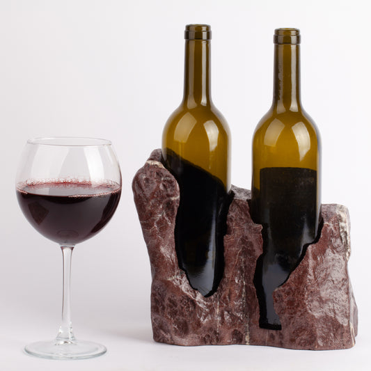 Unique Marble Wine Bottle Holder / Stone Wine Bottle Holder / Stone Wine Holder / Marble Wine Bottle Holder / Wine Holder / Wine Rack