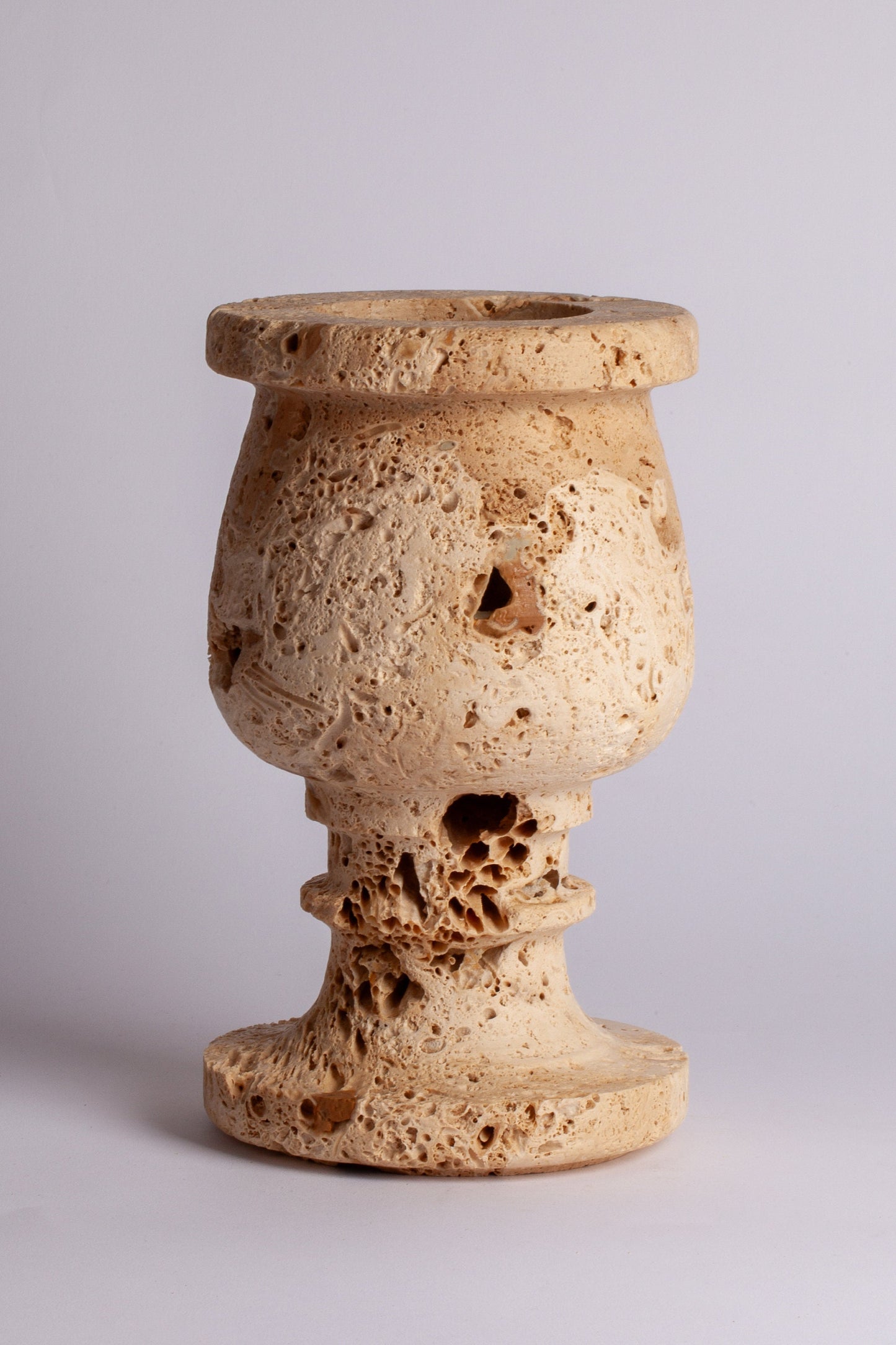 One-of-a-kind Travertine Vase / Home Decoration / Marble Decoration / Home Accessories / Stone Accessories / Home Gift / Stone Vase