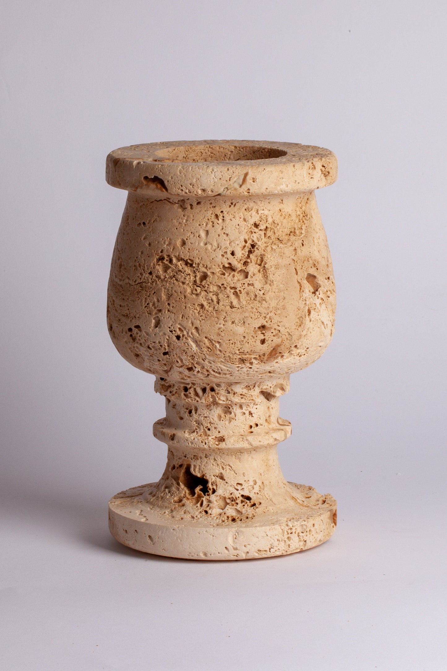 One-of-a-kind Travertine Vase / Home Decoration / Marble Decoration / Home Accessories / Stone Accessories / Home Gift / Stone Vase