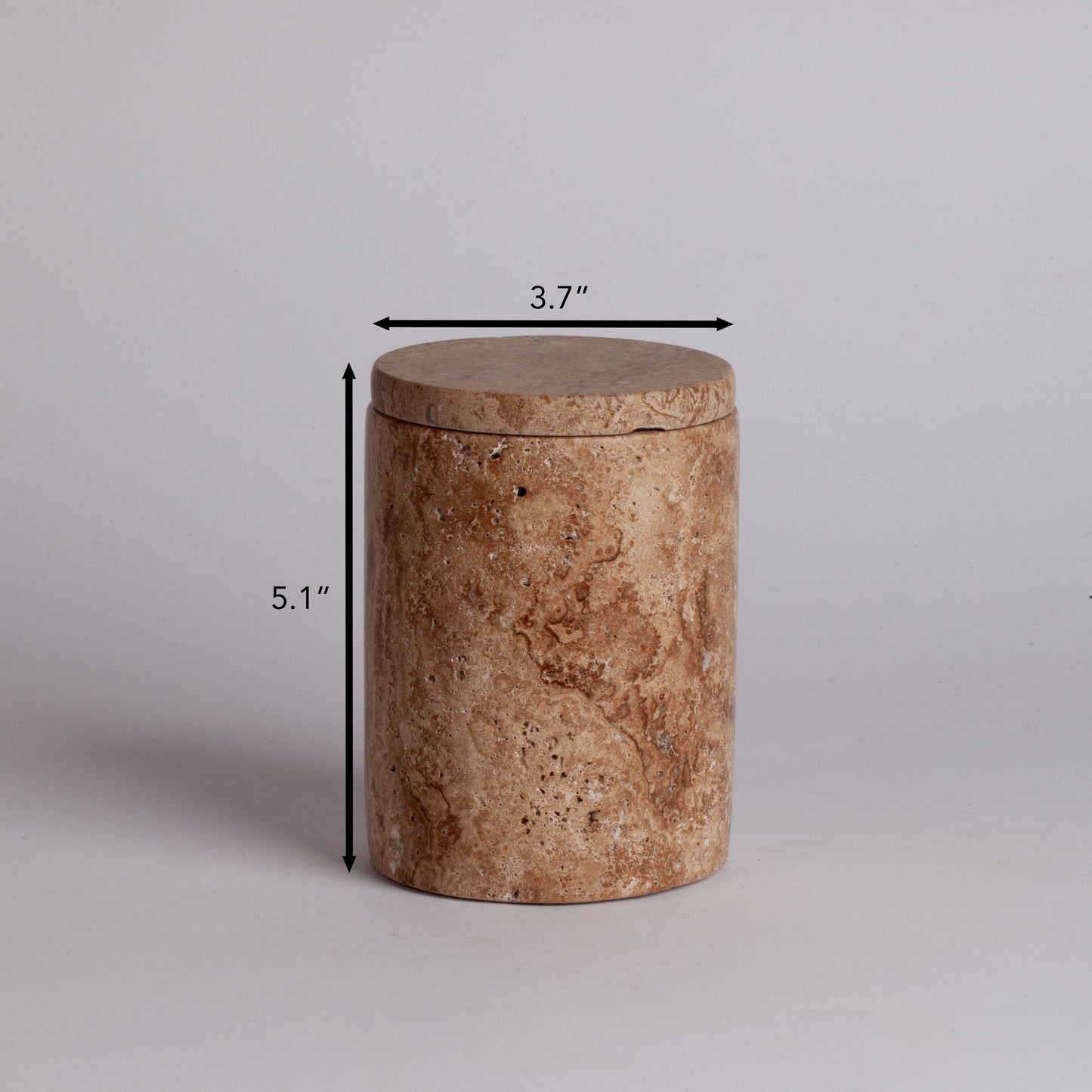 Noche Travertine Container/Jar With Lid / Home Decoration / Marble Decoration / Home Accessories / Home Gift / Kitchen Accessories