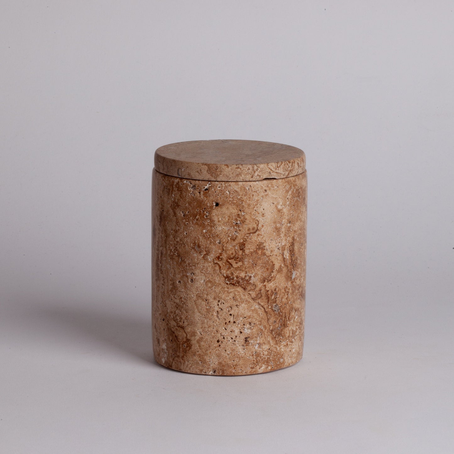 Noche Travertine Container/Jar With Lid / Home Decoration / Marble Decoration / Home Accessories / Home Gift / Kitchen Accessories