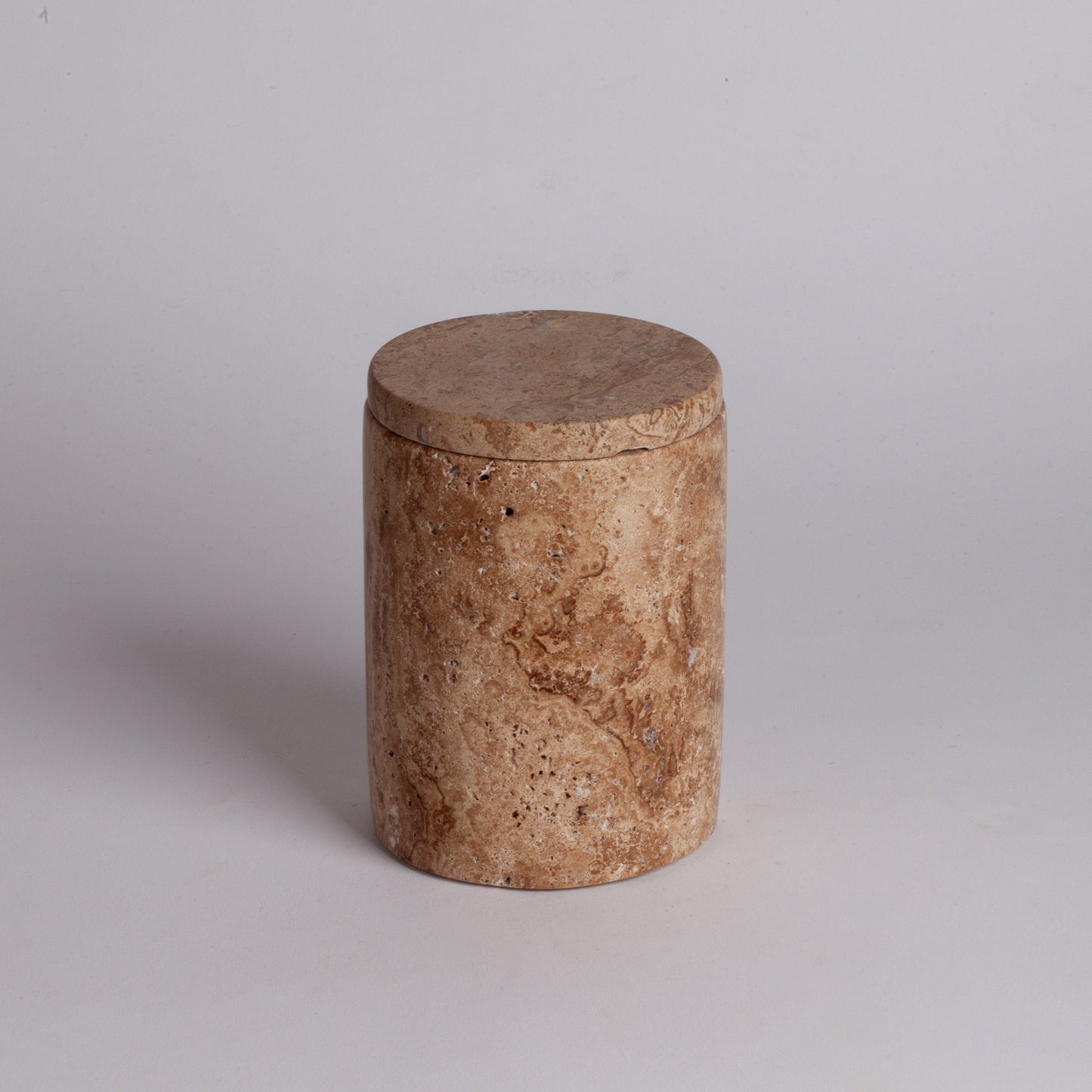 Noche Travertine Container/Jar With Lid / Home Decoration / Marble Decoration / Home Accessories / Home Gift / Kitchen Accessories