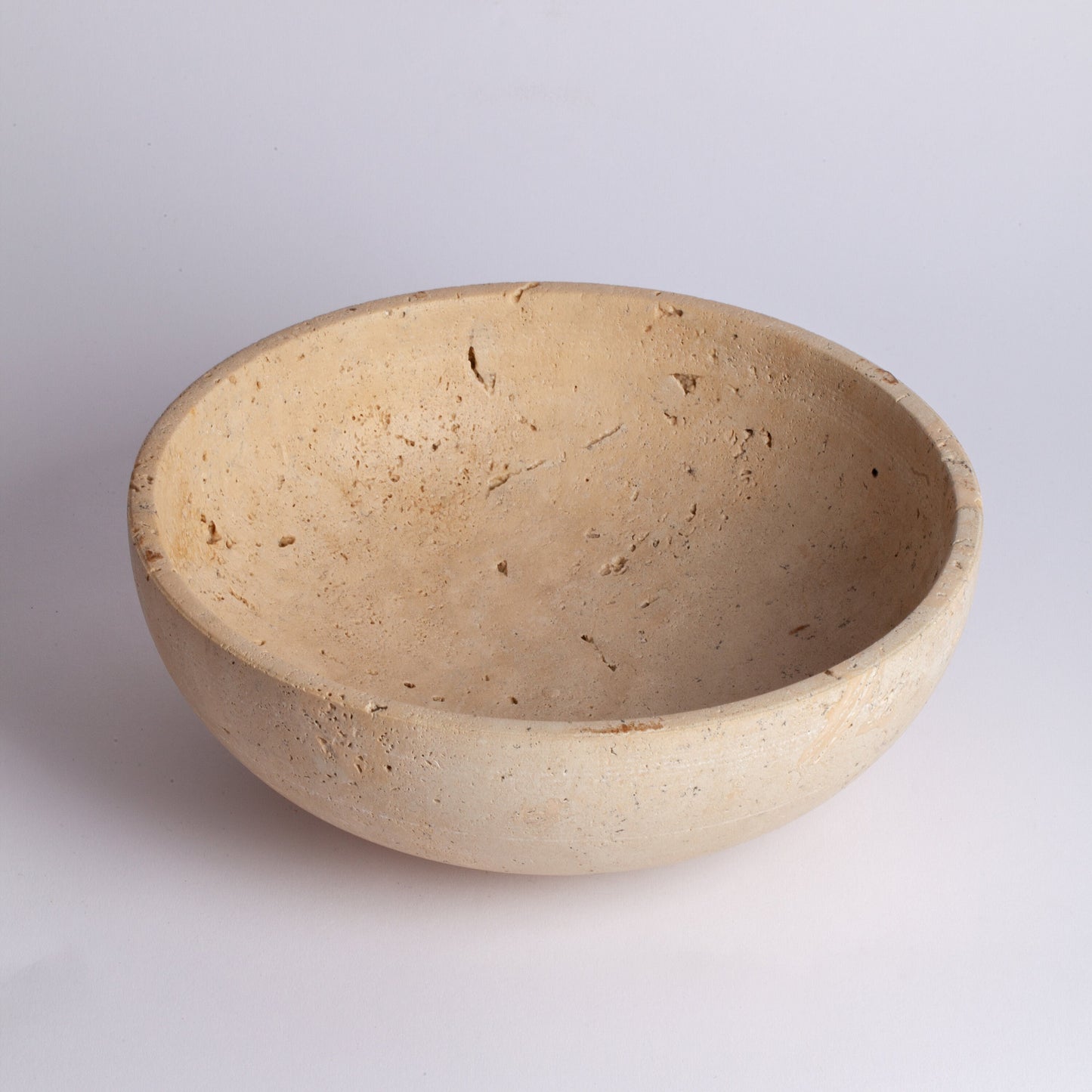 10.2" (25.5 cm) Travertine Bowl / Natural Stone Bowl / Kitchen Accessories / Home Gift / Home Decoration / Handmade Bowl / Gift For Her