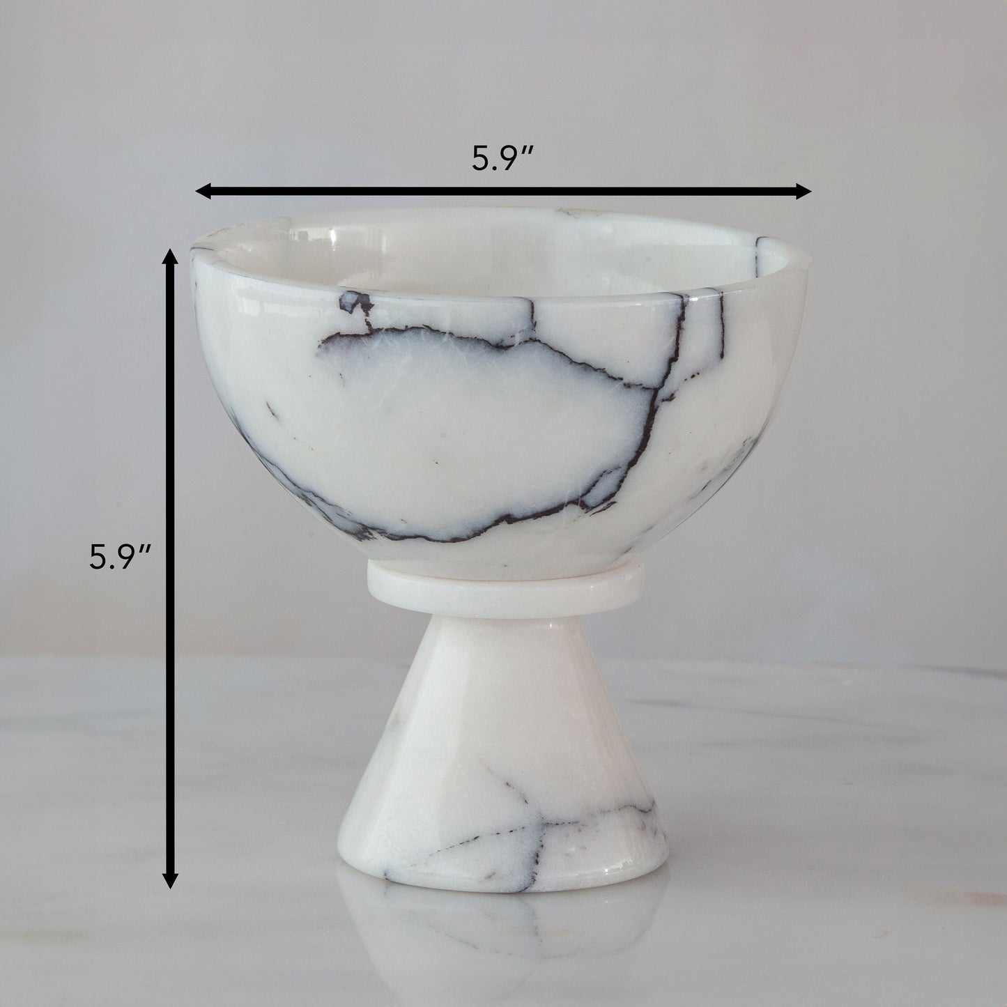 Marble Serving Bowl / Marble Pedestal Bowl / Marble Fruit Bowl / Marble Bowl / Home Gift / Home Decoration / Gift For Her