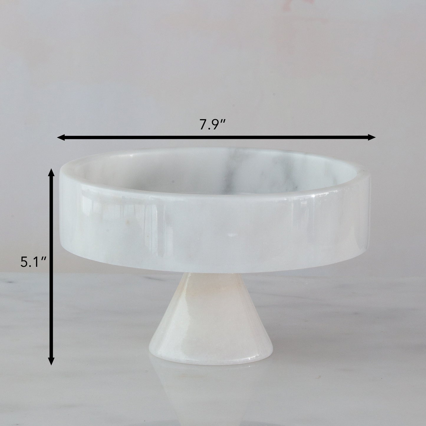 Marble Serving Bowl / Marble Pedestal Bowl / Fruit Bowl / Marble Bowl / Home Gift / Home Decoration / Gift For Her