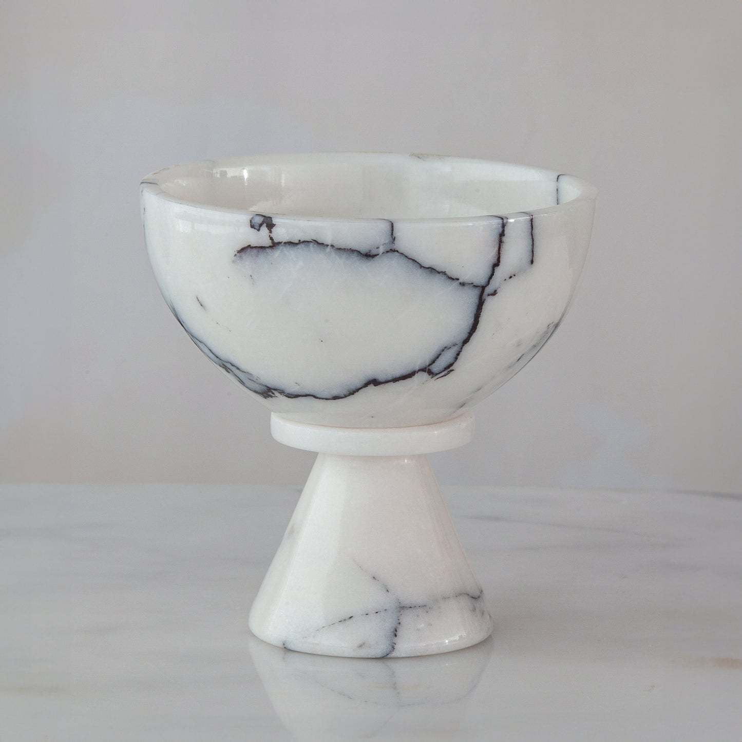 Marble Serving Bowl / Marble Pedestal Bowl / Marble Fruit Bowl / Marble Bowl / Home Gift / Home Decoration / Gift For Her