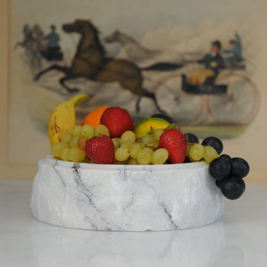 Marble Serving Bowl / Marble Bowl / Natural Fruit Bowl / Home Gift / Home Decoration / Gift For Her / Home Accessories