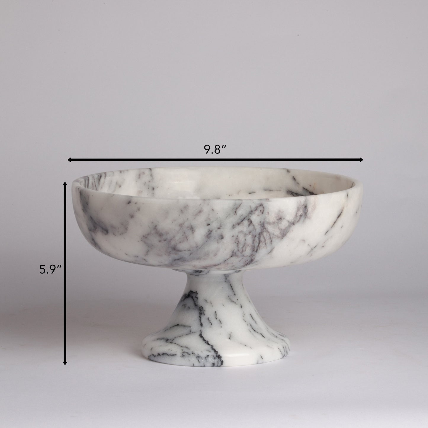 Marble Serving Bowl / Marble Pedestal Bowl / Centerpiece Bowl / Large Fruit Bowl / Home Decoration / Marble Bowl / Home Accessories