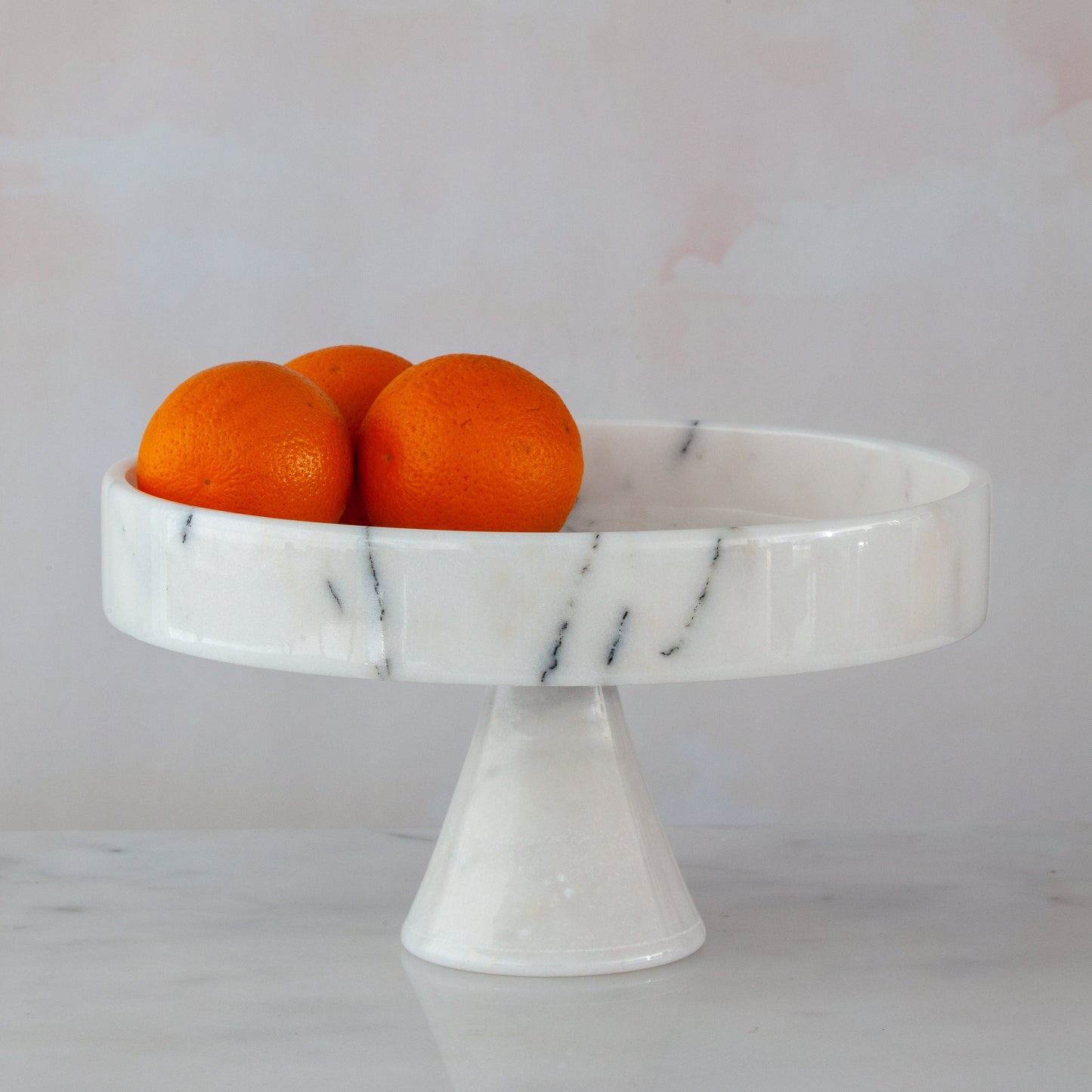 Marble Serving Bowl / Marble Pedestal Bowl / Large Centerpiece / Fruit Bowl / Large Bowl / Home Gift / Marble Bowl / Home Decoration