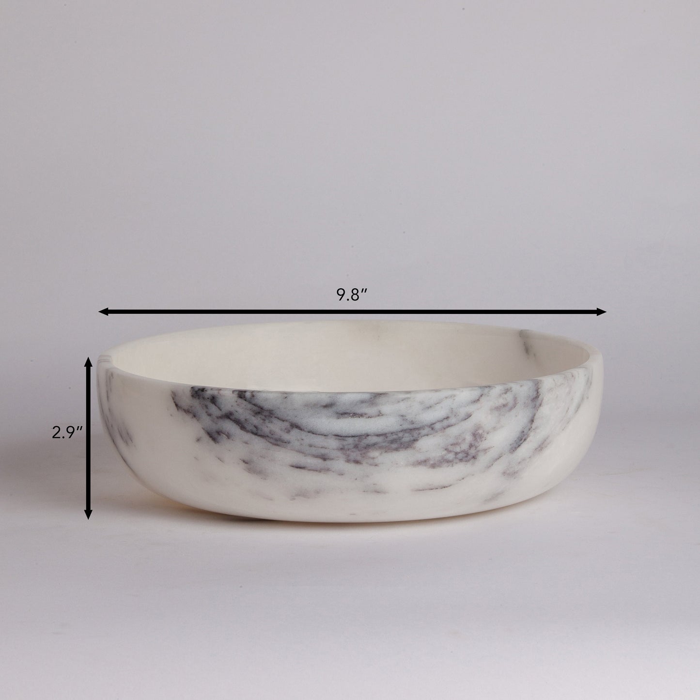 Marble Serving Bowl / Large Centerpiece / Large Bowl / Marble Bowl / Natural Lilac Marble / Home Gift / Home Decoration