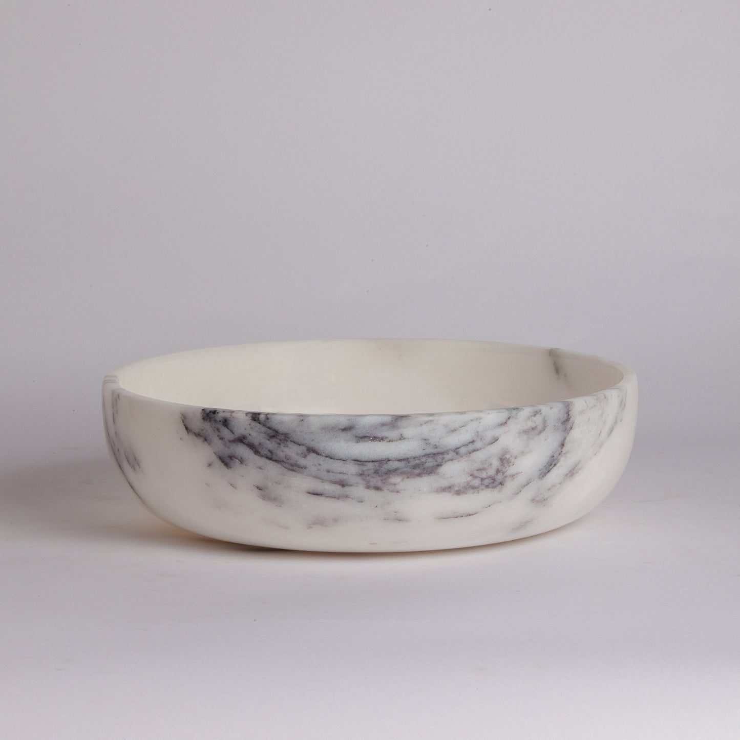 Marble Serving Bowl / Large Centerpiece / Large Bowl / Marble Bowl / Natural Lilac Marble / Home Gift / Home Decoration