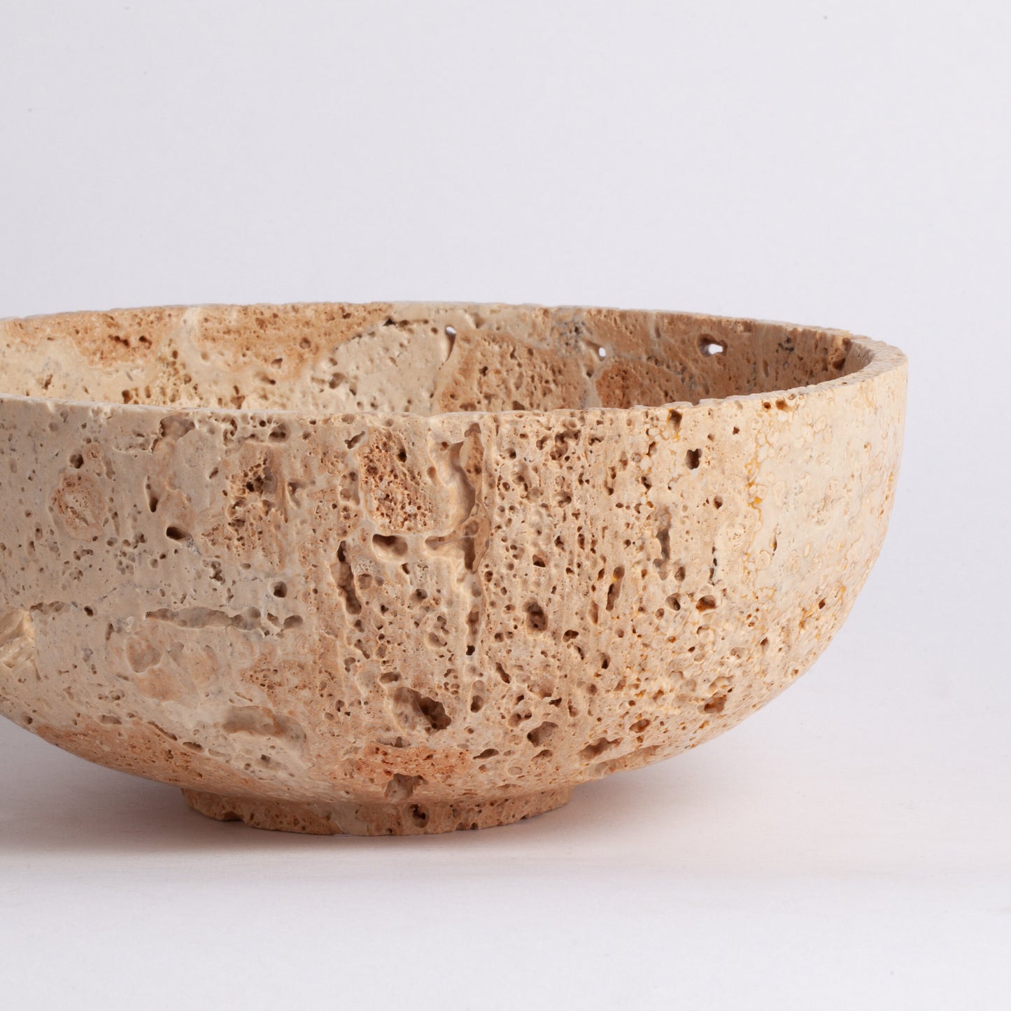 7.5" (19 cm) Unique Travertine Bowl / Natural Stone Bowl / Kitchen Accessories / Home Gift / Home Decoration / Handmade Bowl / Gift For Her