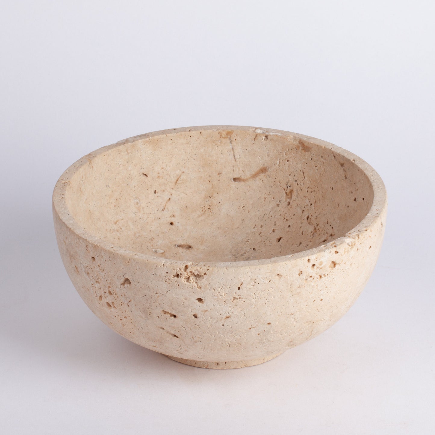 7.6" (19 cm) Travertine Bowl / Natural Stone Bowl / Kitchen Accessories / Home Gift / Home Decoration / Handmade Bowl / Gift For Her