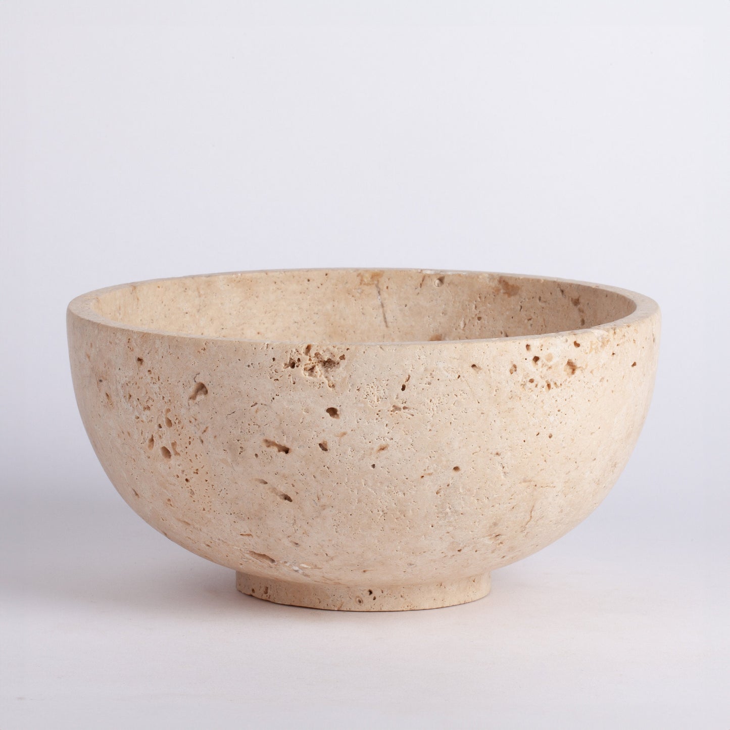 7.6" (19 cm) Travertine Bowl / Natural Stone Bowl / Kitchen Accessories / Home Gift / Home Decoration / Handmade Bowl / Gift For Her