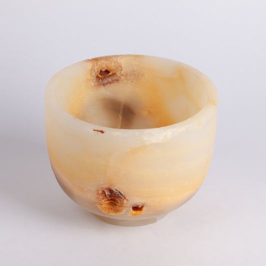 5.9" (15 cm) Alabaster Bowl / Onyx Bowl / Unique Natural Stone bowl / Unique Centerpiece / Home Decoration / Home Accessories