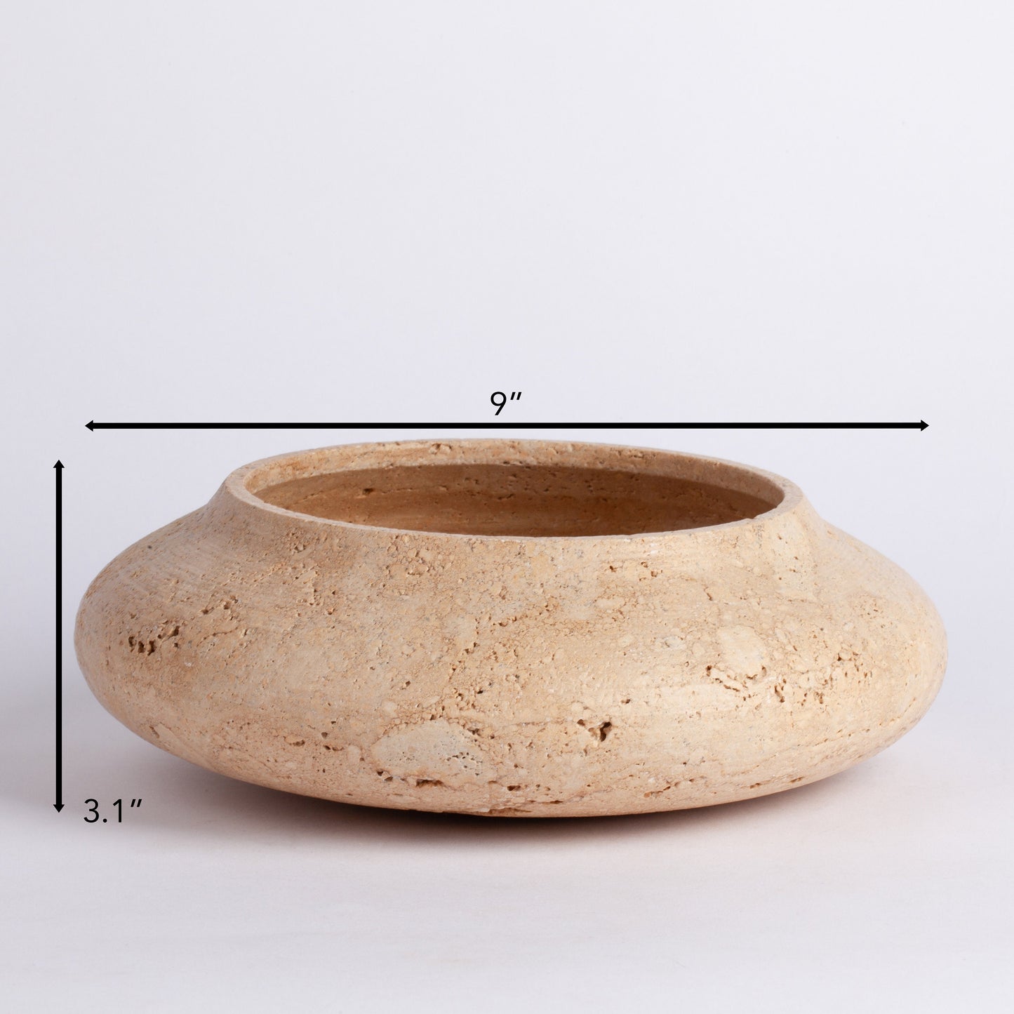 Unique Beige Travertine Bowl / Natural Stone Bowl / Kitchen Accessories / Home Gift / Home Decoration / Handmade Bowl / Gift For Her