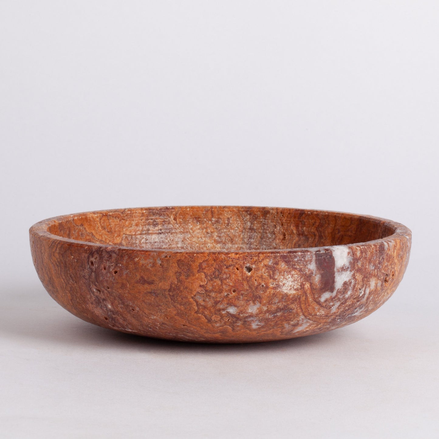 5.7" (14.5 cm) Terme Travertine Bowl / Travertine Bowl / Centerpiece / Unique Centerpiece / Home Decoration / Home Accessories