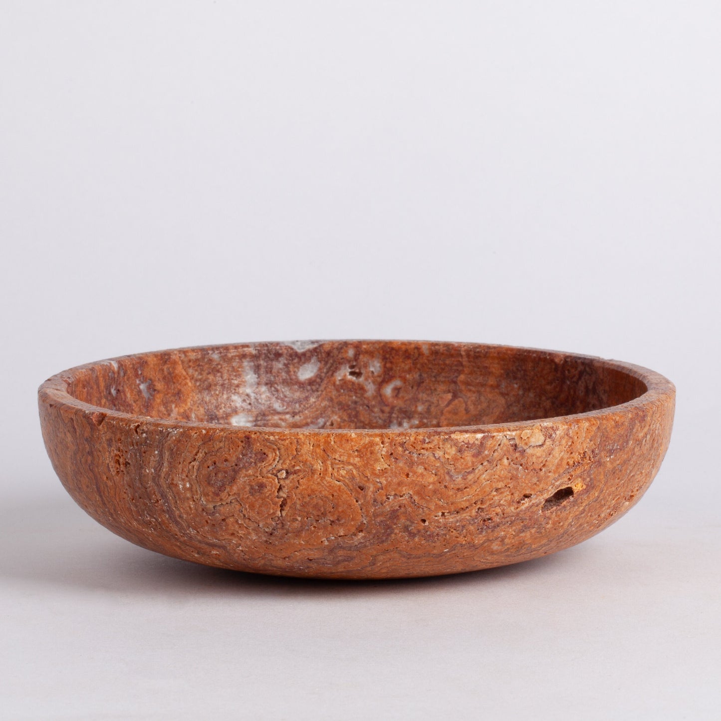 5.7" (14.5 cm) Terme Travertine Bowl / Travertine Bowl / Centerpiece / Unique Centerpiece / Home Decoration / Home Accessories