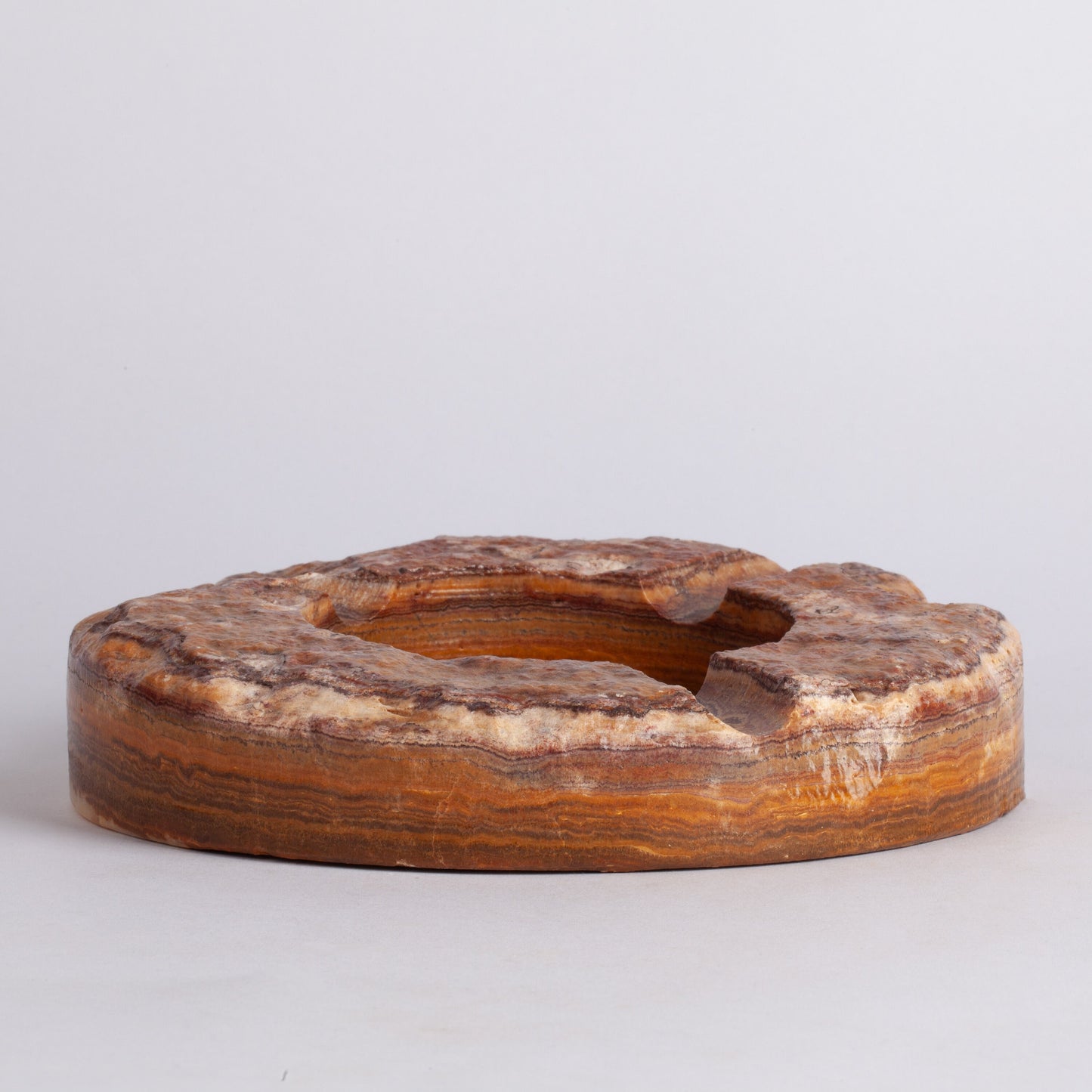 Brown Travertine Cigar Ashtray / Marble Cigar Ashtray / Cigar Ashtray / Travertine Cigar Ashtray / Cigar Holder / Raw Marble Ashtray