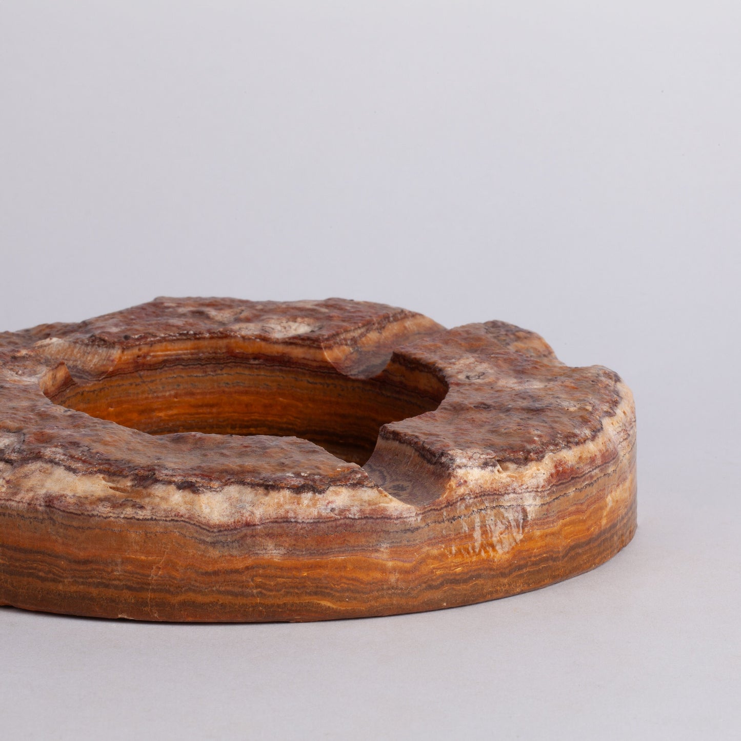 Brown Travertine Cigar Ashtray / Marble Cigar Ashtray / Cigar Ashtray / Travertine Cigar Ashtray / Cigar Holder / Raw Marble Ashtray