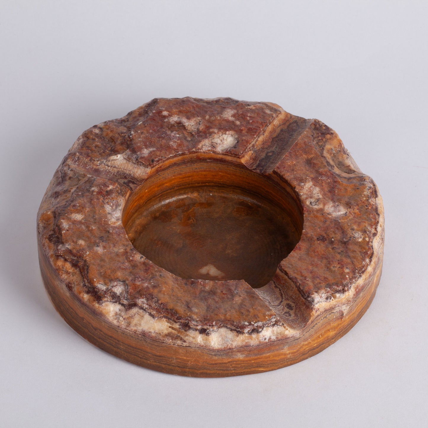 Brown Travertine Cigar Ashtray / Marble Cigar Ashtray / Cigar Ashtray / Travertine Cigar Ashtray / Cigar Holder / Raw Marble Ashtray