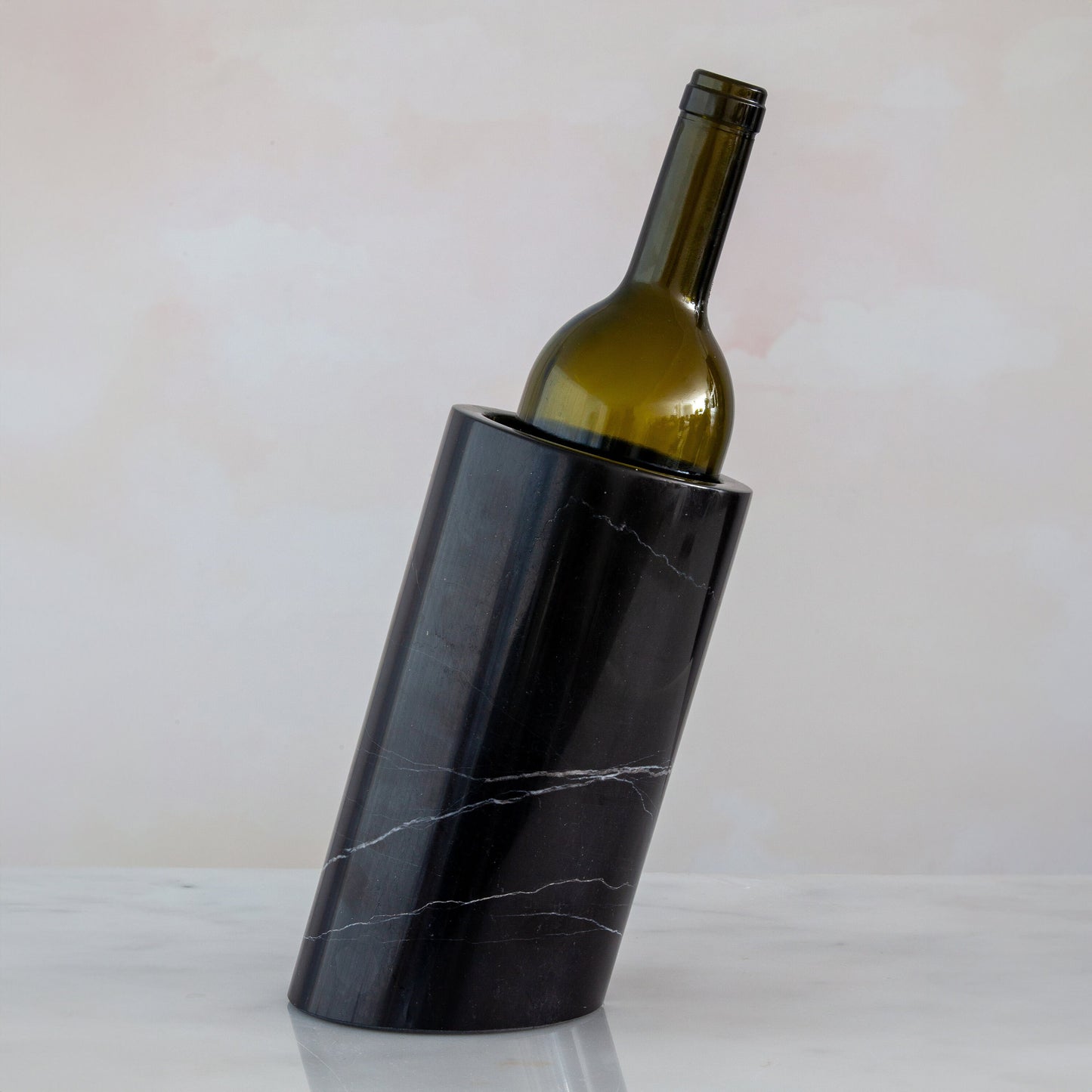 Black Marble Wine Bottle Holder / Stone Wine Bottle Holder / Stone Wine Holder / White Marble Wine Bottle Holder / Wine Holder