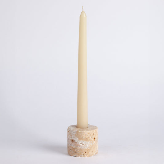 Travertine Candlestick Holder, Natural Stone Candlestick Holder, Cylinder Candlestick Holder, Marble Candlestick holder, Small Candle Holder