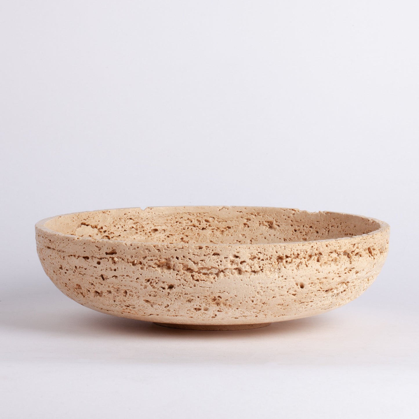 9" (23 cm) Travertine Bowl / Natural Stone Bowl / Kitchen Accessories / Home Gift / Home Decoration / Handmade Bowl / Gift For Her