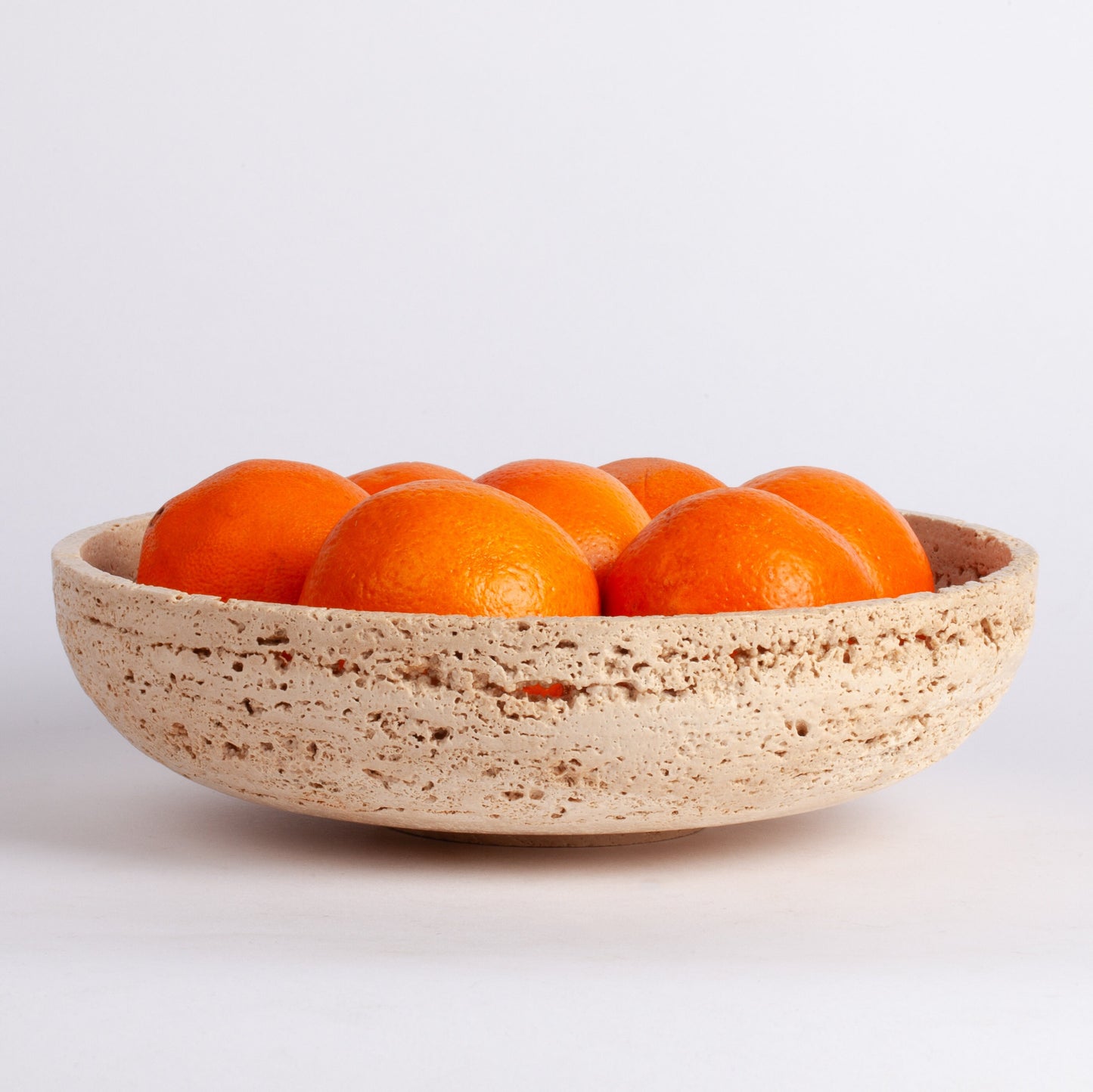 9" (23 cm) Travertine Bowl / Natural Stone Bowl / Kitchen Accessories / Home Gift / Home Decoration / Handmade Bowl / Gift For Her