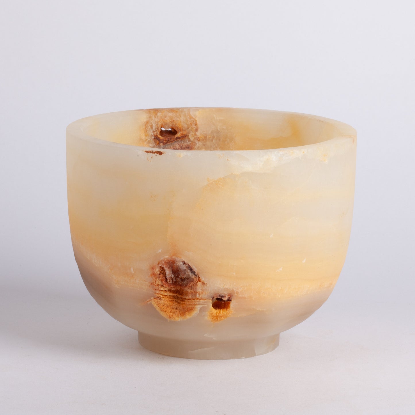 5.9" (15 cm) Alabaster Bowl / Onyx Bowl / Unique Natural Stone bowl / Unique Centerpiece / Home Decoration / Home Accessories