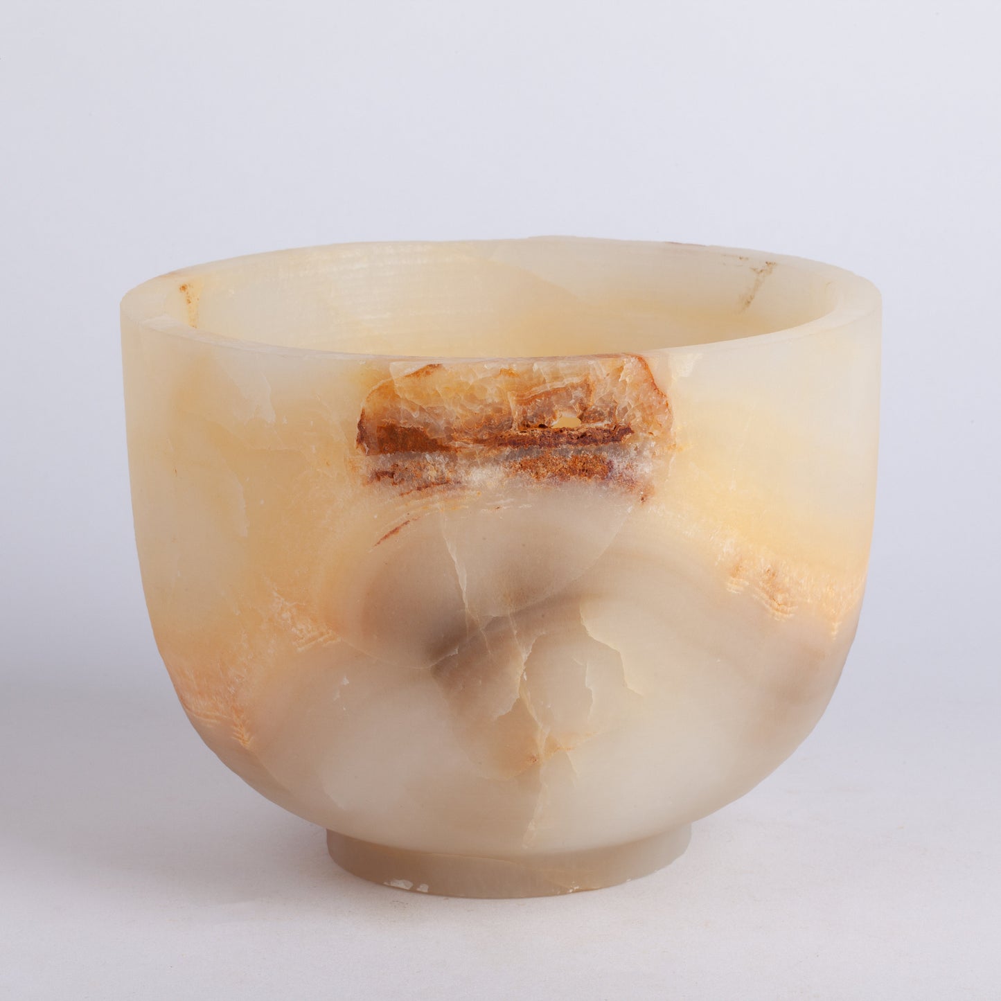 5.9" (15 cm) Alabaster Bowl / Onyx Bowl / Unique Natural Stone bowl / Unique Centerpiece / Home Decoration / Home Accessories