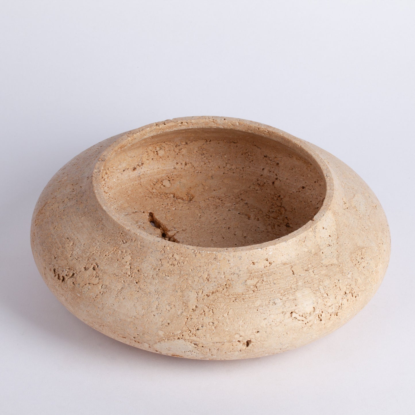 Unique Beige Travertine Bowl / Natural Stone Bowl / Kitchen Accessories / Home Gift / Home Decoration / Handmade Bowl / Gift For Her