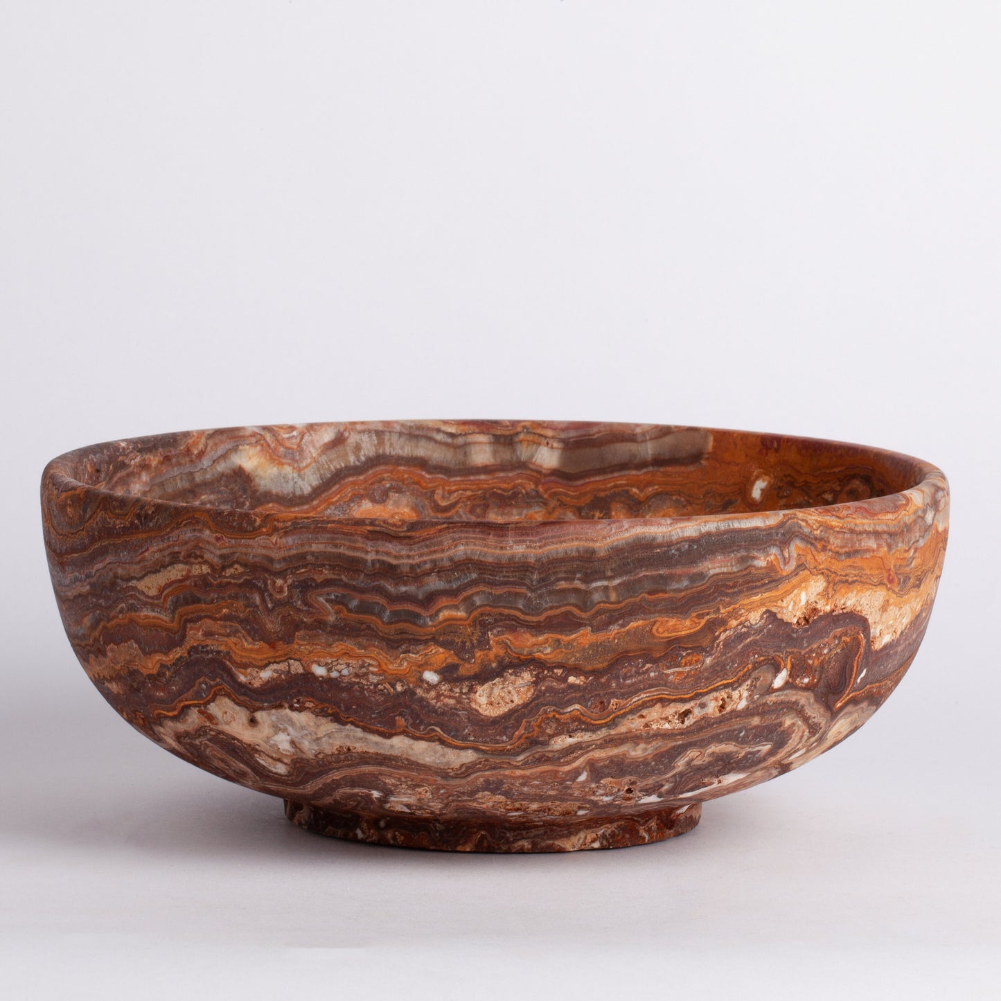 8.3" (21 cm) Terme Travertine Bowl / Travertine Bowl / Centerpiece / Unique Centerpiece / Home Decoration / Home Accessories