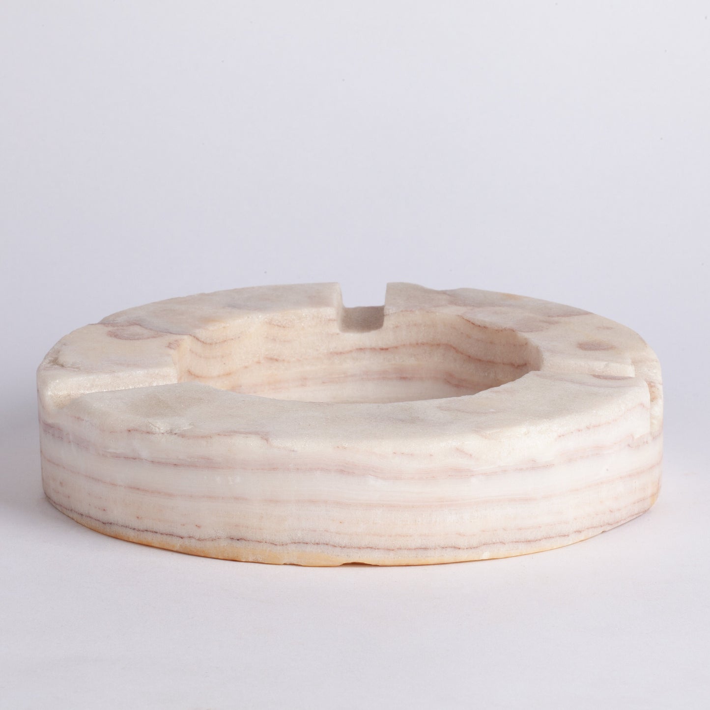 White Onyx Cigar Ashtray / Marble Cigar Ashtray / Cigar Ashtray / Travertine Cigar Ashtray / Cigar Holder / Raw Marble Ashtray