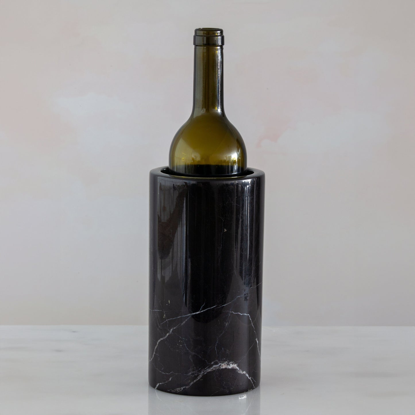 Green Marble Wine Bottle Holder / Stone Wine Bottle Holder / Stone Wine Holder / Black Marble Wine Bottle Holder / Wine Holder