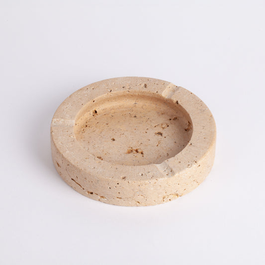 Travertine Ashtray, Marble Ashtray, Ashtray, Beige Travertine Ashtray, Pink Travertine Ashtray, Natural Stone Ashtray, Stone Ashtray