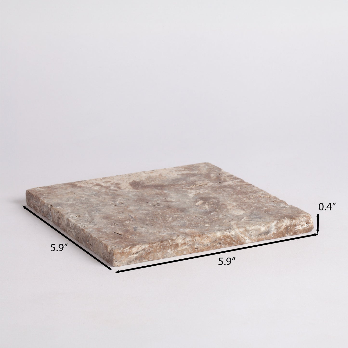 5.9" x 5.9" (15 x 15 cm), Travertine Tray, Stone Tray, Marble Plate, Marble Catchall, Stone Cathchall, Marble Tray, Natural Stone Tray