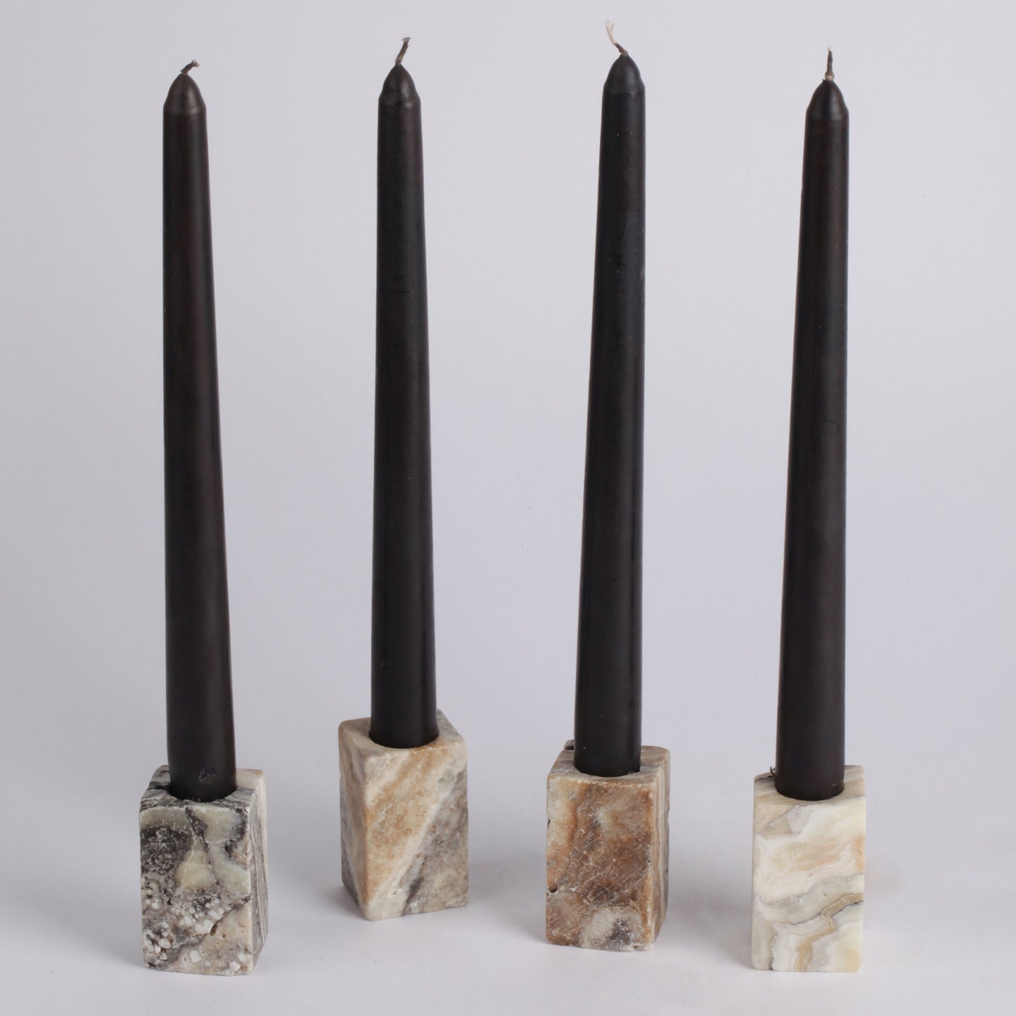 Travertine & Onyx Candlestick Holder, Candlestick Holder, Marble Candlestick Holder, Natural Candle Holder, Mini Candle Holder, Stone Candle