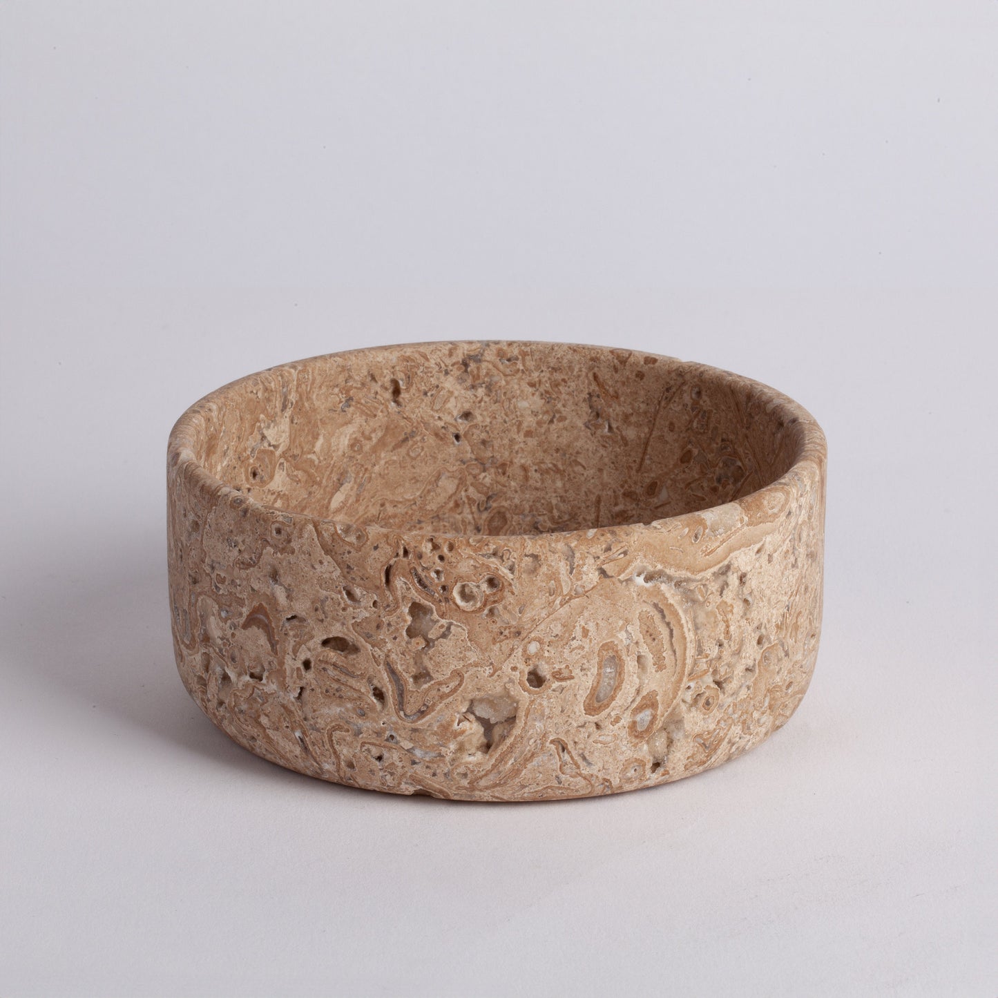 4.3" (11 cm) Noche Travertine Bowl / Natural Stone Bowl / Kitchen Accessories / Home Gift / Home Decoration / Handmade Bowl / Gift For Her