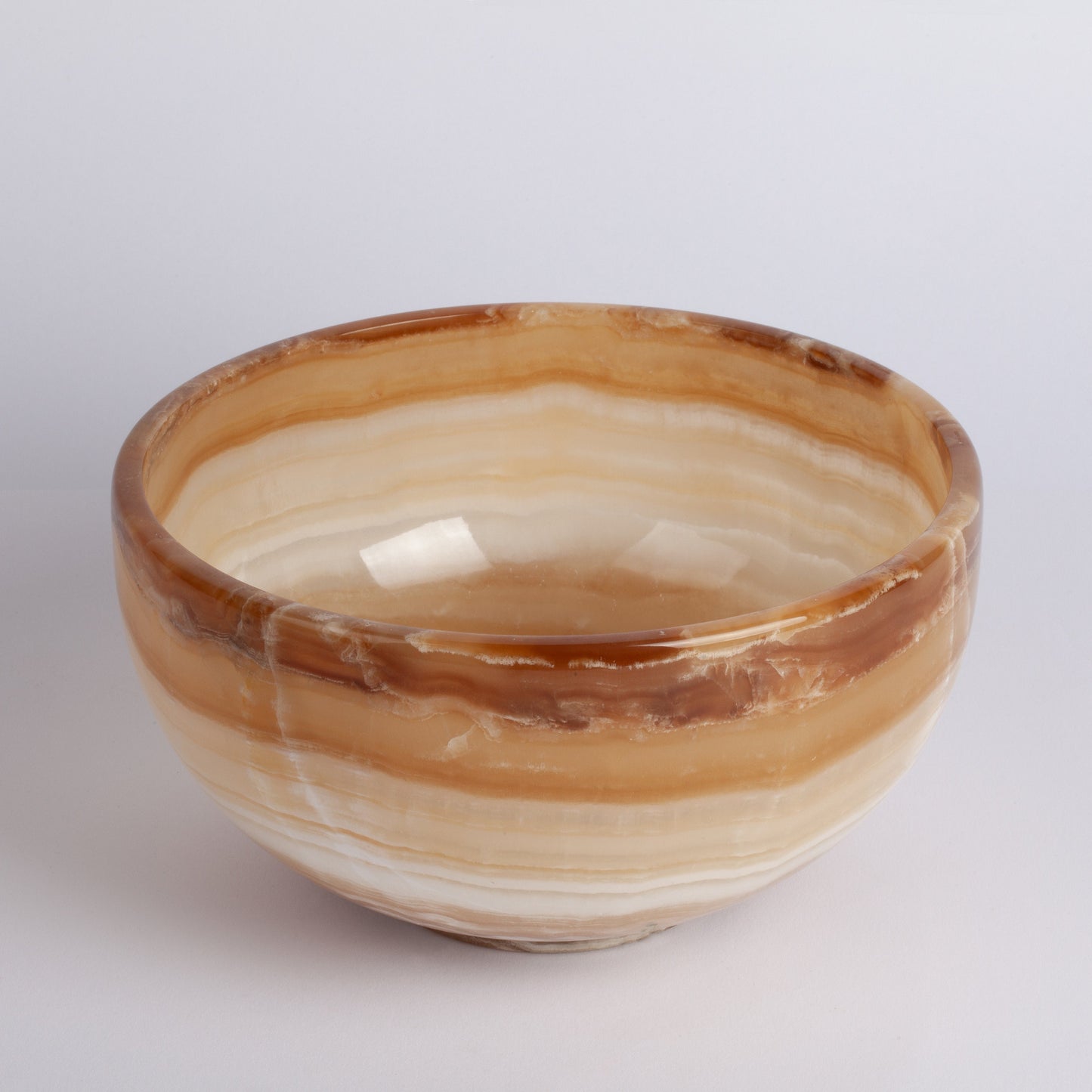 7.9" (20 cm) Yellow Alabaster Bowl / Hand Carved Onyx / Onyx Decoration / Alabaster Decoration / Natural Home Decoration / Natural Stone