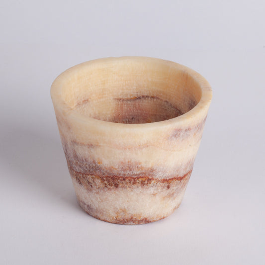 3.5" (9 cm) Alabaster Bowl / Onyx Bowl / Unique Natural Stone bowl / Alabaster candleholder / Onyx candleholder / Alabaster Mini Planter