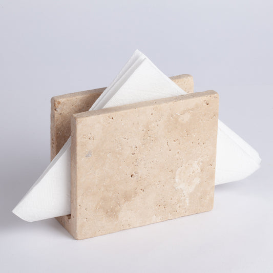 Travertine Napkin Holder / Marble Napkin Holder / Home Decoration / Marble Decoration / Home Accessories / Stone Accessories / Home Gift