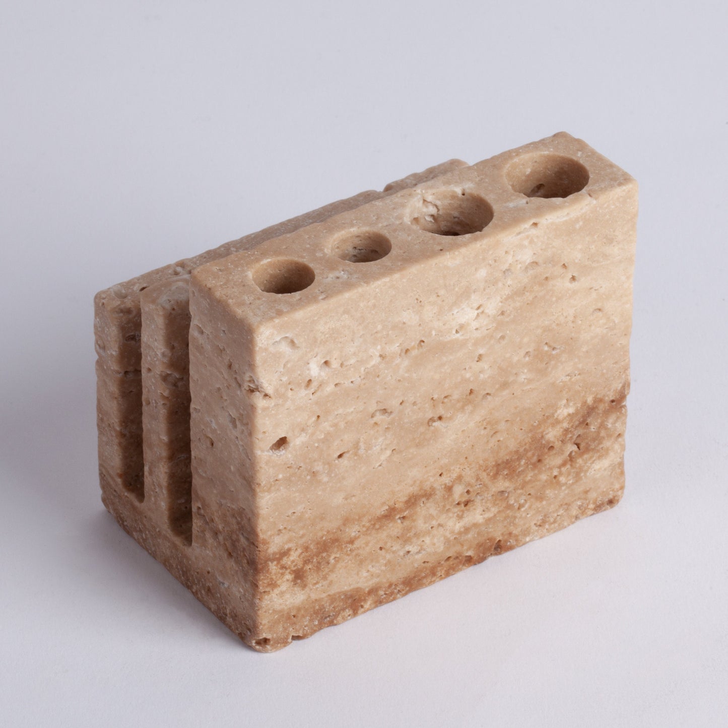 Travertine Pencil Holder / Paper Holder /  Office Accessories / Desk Accessories  / Home Decoration / Marble Decoration / Home Accessories