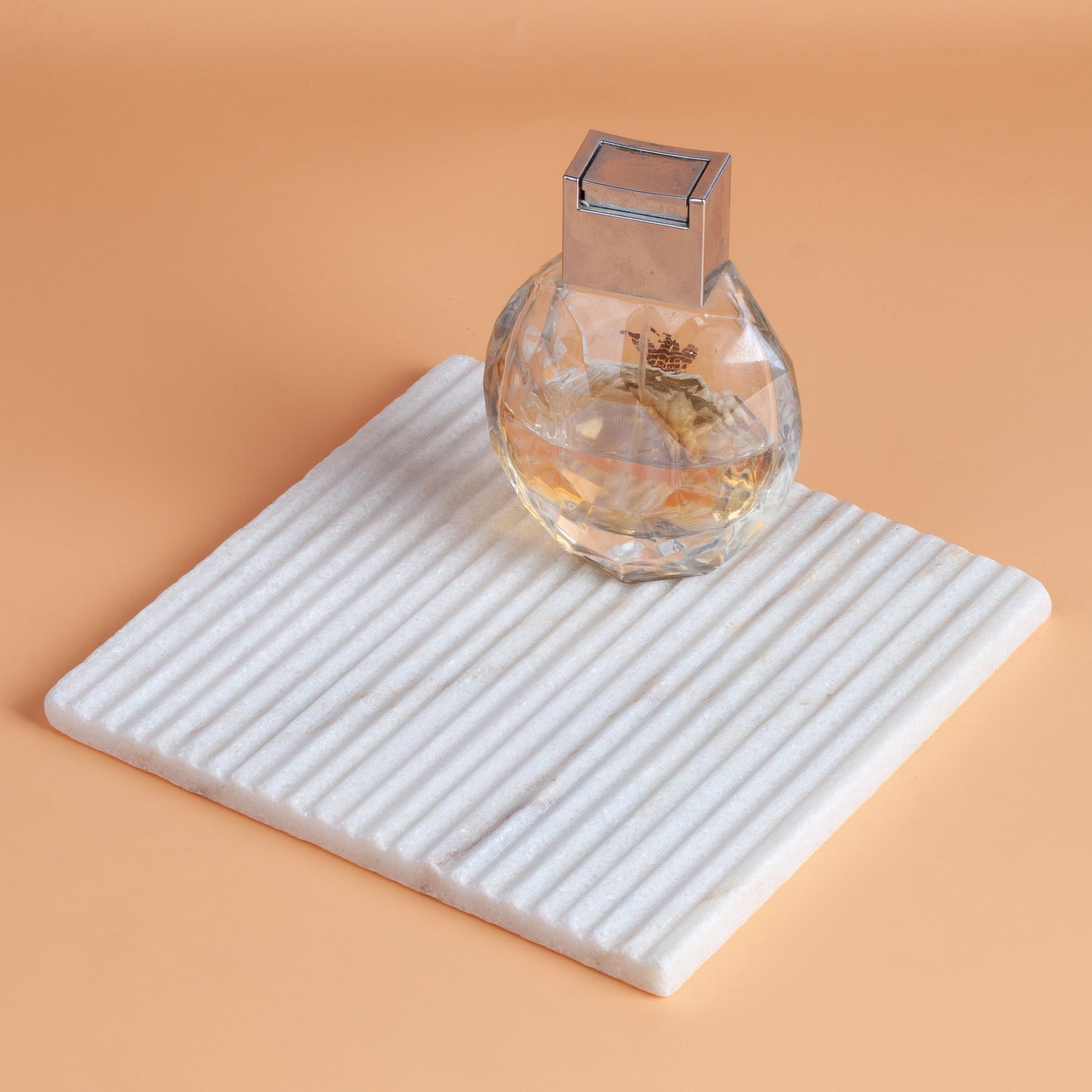 5.9" x 5.9" (15 x 15 cm), White Marble Tray, Stone Tray, Marble Plate, Marble Catchall, Stone Cathchall, Marble Tray, Natural Stone Tray