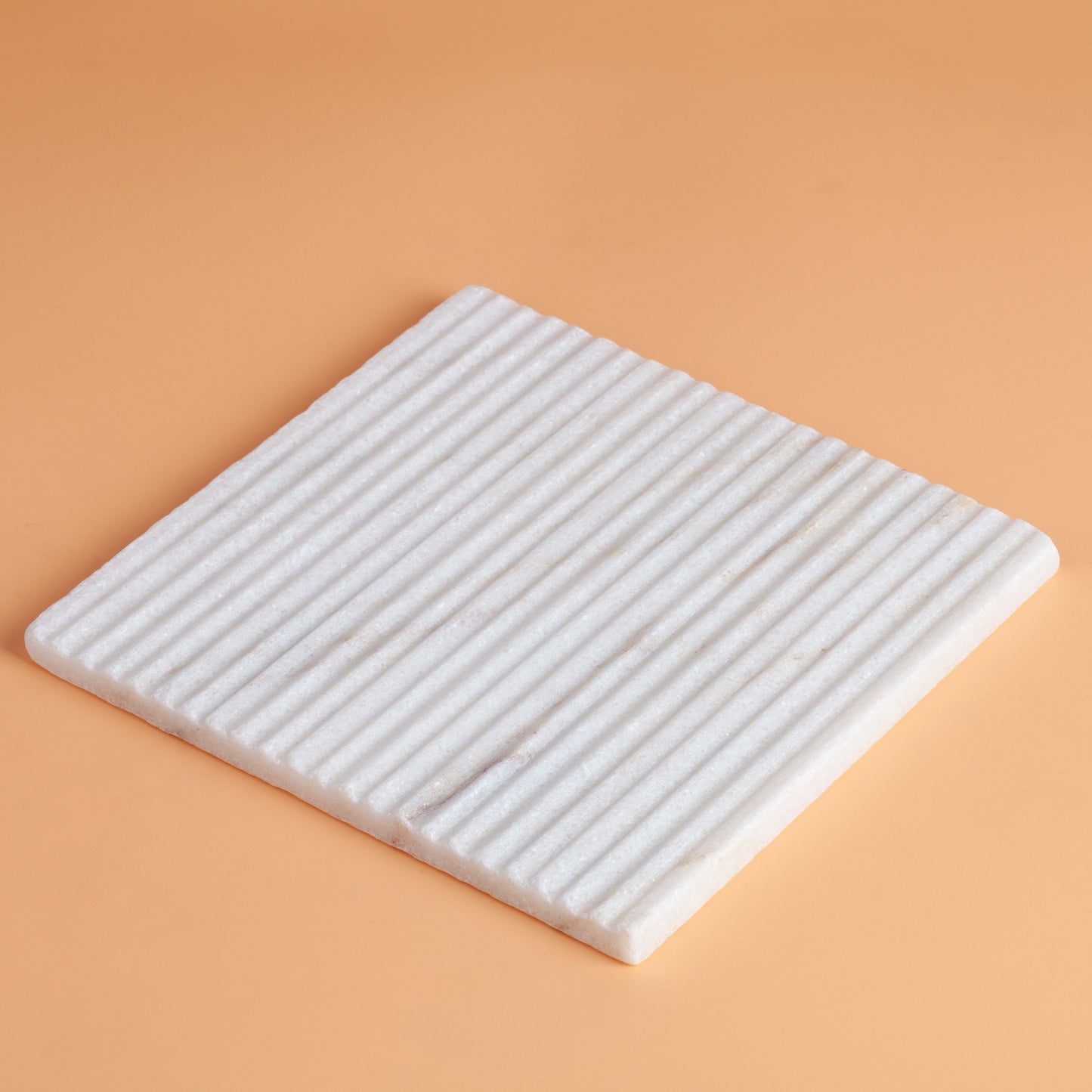 5.9" x 5.9" (15 x 15 cm), White Marble Tray, Stone Tray, Marble Plate, Marble Catchall, Stone Cathchall, Marble Tray, Natural Stone Tray