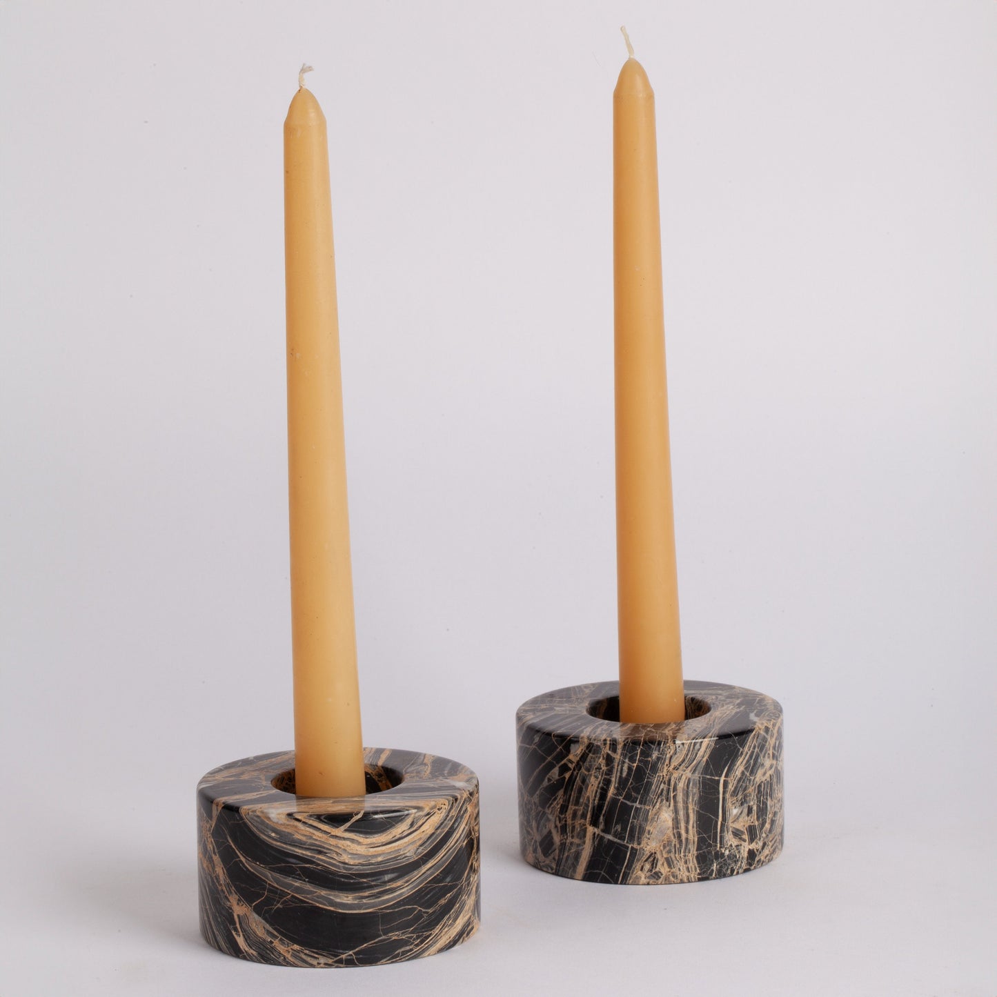 Nero Picasso Marble Candlestick & Candle Holder, Unique Candlestick Holder, Natural Candle Holder, Marble Candle Holder, Stone Candle Holder