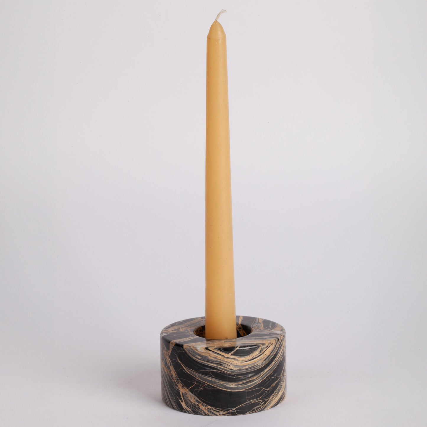 Nero Picasso Marble Candlestick & Candle Holder, Unique Candlestick Holder, Natural Candle Holder, Marble Candle Holder, Stone Candle Holder