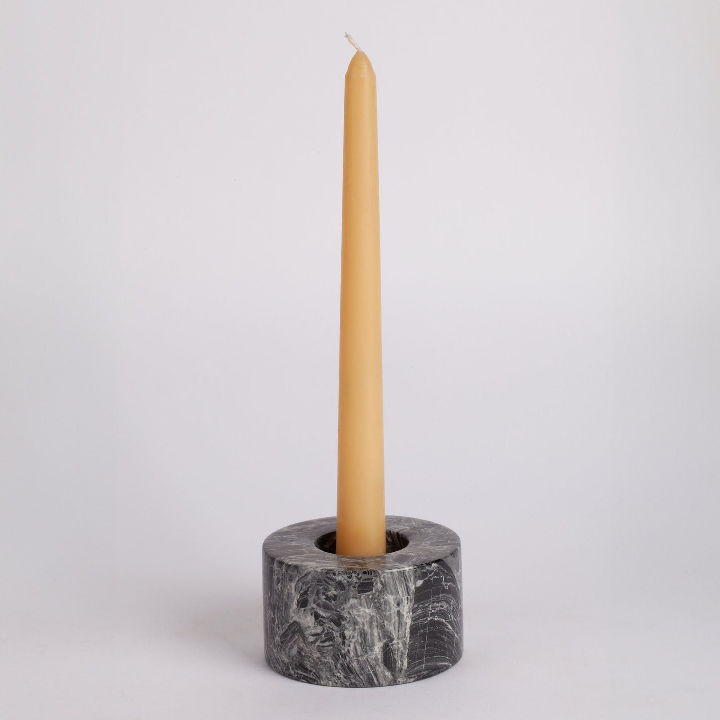 Nero Picasso Classic Marble Candlestick Candle Holder, Unique Candlestick Holder, Black & White Candle Holder, Nero Marble, Black Candle