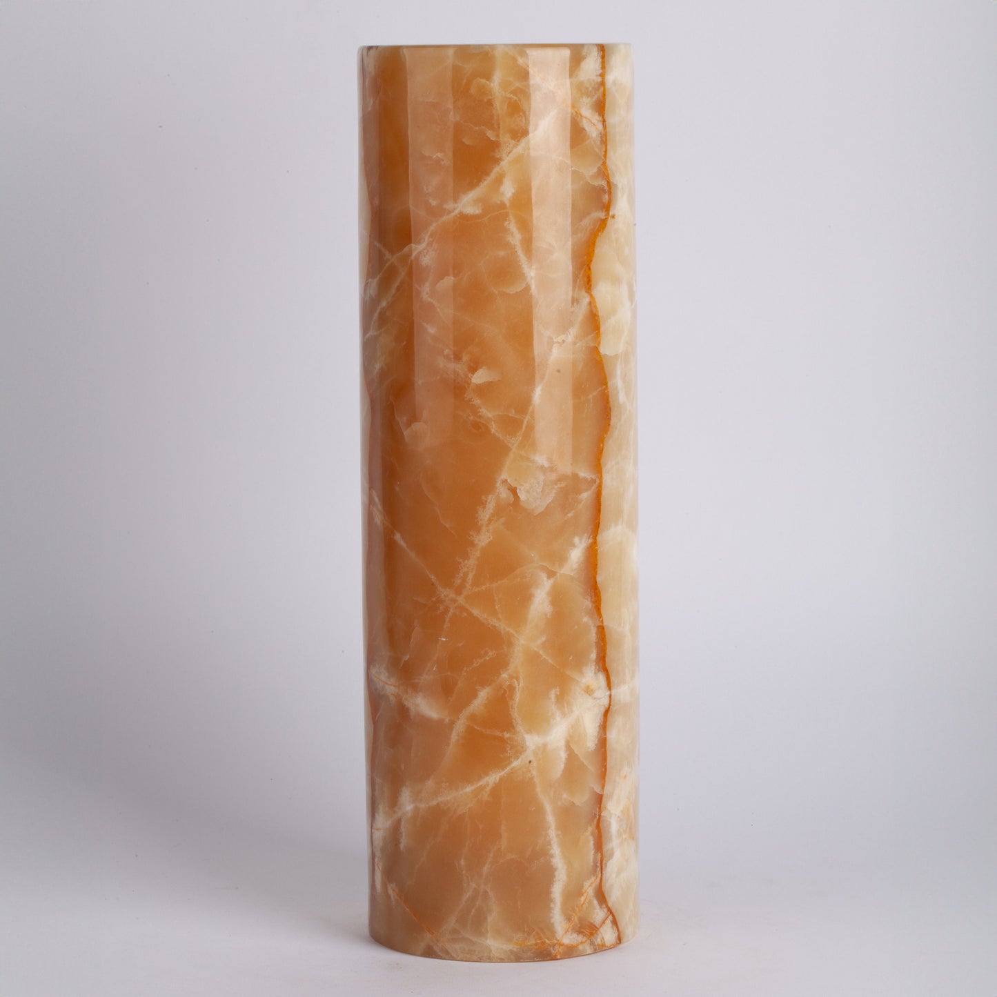 Yellow Alabaster Big Vase / Hand Carved Onyx / Onyx Decoration / Alabaster Decoration / Natural Home Decoration / Natural Stone Decoration