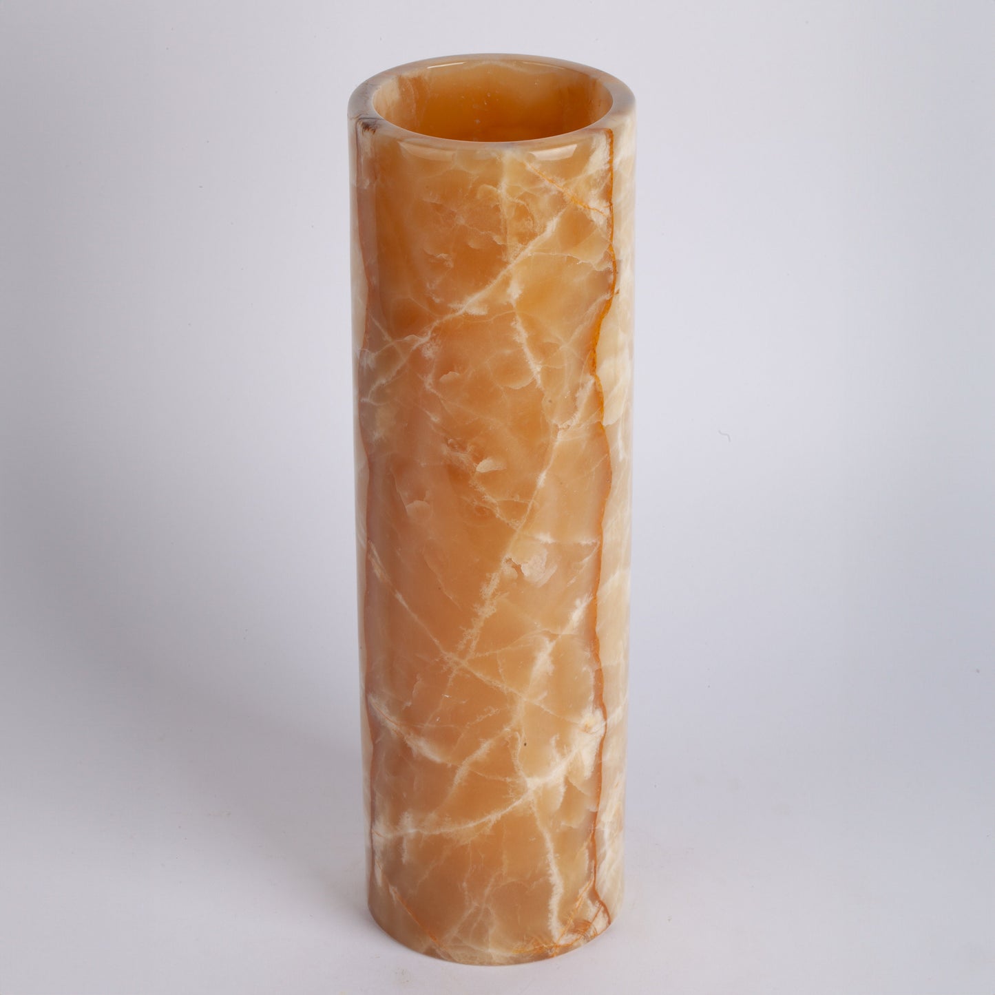 Yellow Alabaster Big Vase / Hand Carved Onyx / Onyx Decoration / Alabaster Decoration / Natural Home Decoration / Natural Stone Decoration